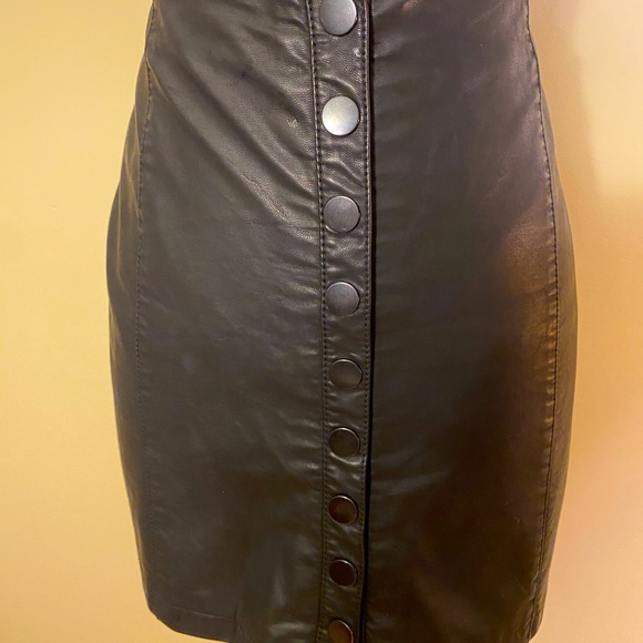 Free People “Oh Snap!” Vegan Leather Mini Skirt - Picture 8 of 12